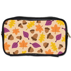 Seamless Verson Of Fal Pattern Toiletries Bag (one Side)