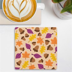 Seamless Verson Of Fal Pattern Uv Print Square Tile Coaster 