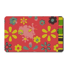 Aiflowers-pattern Magnet (Rectangular)