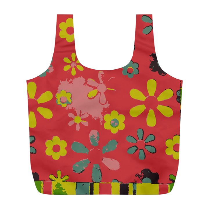 Aiflowers-pattern Full Print Recycle Bag (L)