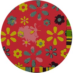 Aiflowers-pattern UV Print Round Tile Coaster