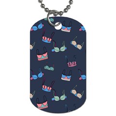 Bra Set Pattern Dog Tag (one Side)