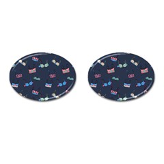 Bra Set Pattern Cufflinks (oval)