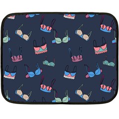 Bra Set Pattern Double Sided Fleece Blanket (mini) 