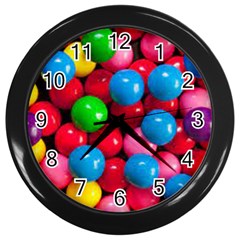 Bubble Gum Wall Clock (black) by artworkshop