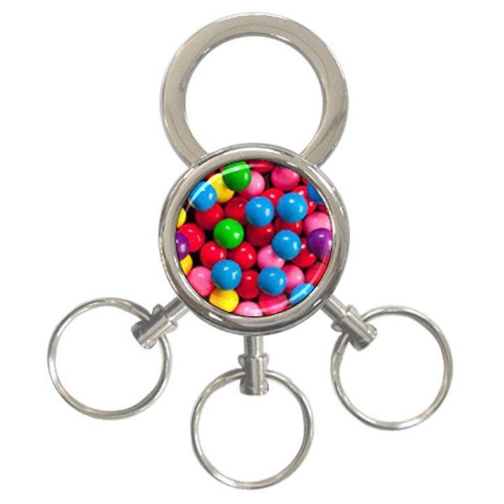 Bubble Gum 3-Ring Key Chain