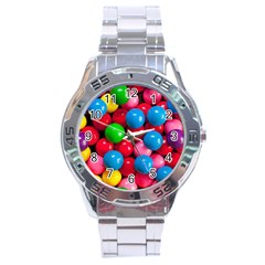 Bubble Gum Stainless Steel Analogue Watch by artworkshop