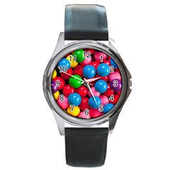 Bubble Gum Round Metal Watch by artworkshop