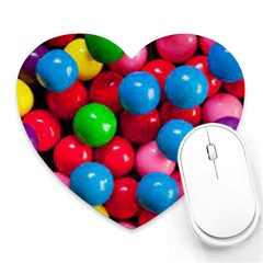 Bubble Gum Heart Mousepads