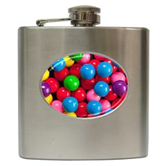 Bubble Gum Hip Flask (6 Oz) by artworkshop