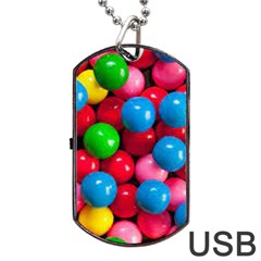 Bubble Gum Dog Tag Usb Flash (two Sides) by artworkshop