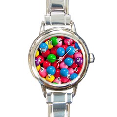 Bubble Gum Round Italian Charm Watch by artworkshop