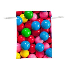 Bubble Gum Lightweight Drawstring Pouch (l)