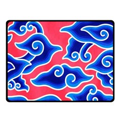 Batik Megamendung Double Sided Fleece Blanket (small)  by artworkshop