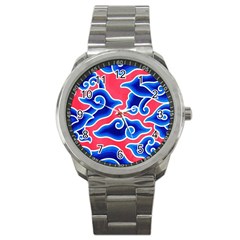 Batik Megamendung Sport Metal Watch by artworkshop