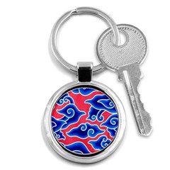 Batik Megamendung Key Chain (round) by artworkshop