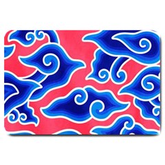 Batik Megamendung Large Doormat  by artworkshop