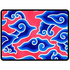 Batik Megamendung Fleece Blanket (large)  by artworkshop