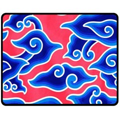 Batik Megamendung Fleece Blanket (medium)  by artworkshop