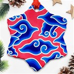 Batik Megamendung Snowflake Ornament (Two Sides) Front