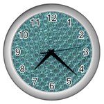 Bubble Wrap Wall Clock (Silver) Front