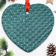 Bubble Wrap Heart Ornament (Two Sides)