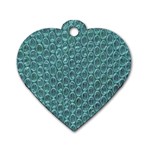 Bubble Wrap Dog Tag Heart (Two Sides) Back