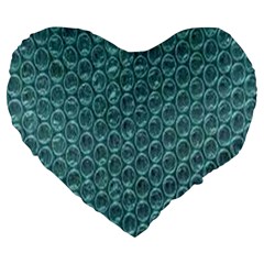 Bubble Wrap Large 19  Premium Heart Shape Cushions