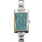 Bubble Wrap Rectangle Italian Charm Watch Front