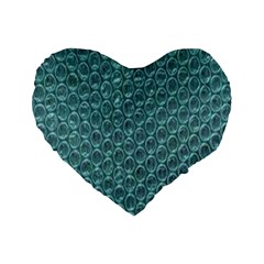 Bubble Wrap Standard 16  Premium Flano Heart Shape Cushions