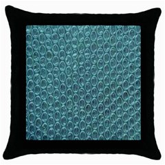 Bubble Wrap Throw Pillow Case (black)