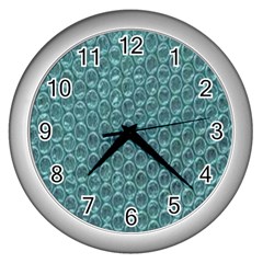 Bubble Wrap Wall Clock (silver) by artworkshop