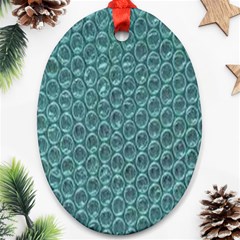 Bubble Wrap Oval Ornament (two Sides) by artworkshop