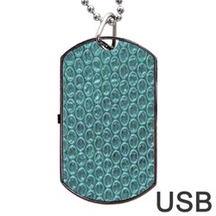 Bubble Wrap Dog Tag Usb Flash (one Side) by artworkshop