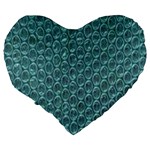 Bubble Wrap Large 19  Premium Flano Heart Shape Cushions Back