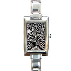 Pattern Rectangle Italian Charm Watch by artworkshop