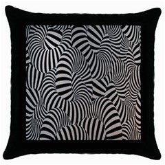 Pattern Throw Pillow Case (black)