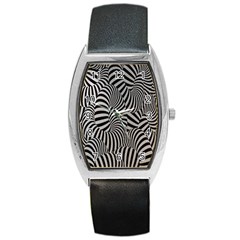 Pattern Barrel Style Metal Watch by artworkshop