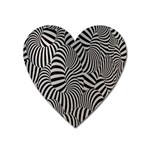 Pattern Heart Magnet Front