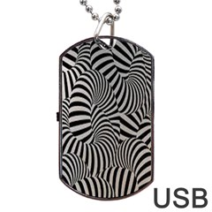 Pattern Dog Tag Usb Flash (one Side) by artworkshop