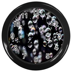 Bubble Wall Clock (black) by artworkshop