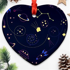 Cartoon-space-seamless-pattern-vectors Ornament (heart)