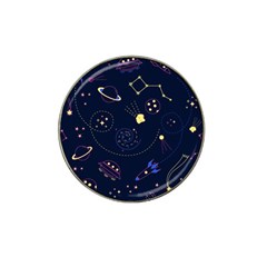 Cartoon-space-seamless-pattern-vectors Hat Clip Ball Marker (10 Pack)