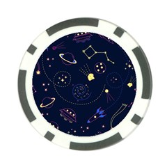 Cartoon-space-seamless-pattern-vectors Poker Chip Card Guard