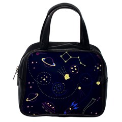 Cartoon-space-seamless-pattern-vectors Classic Handbag (one Side)