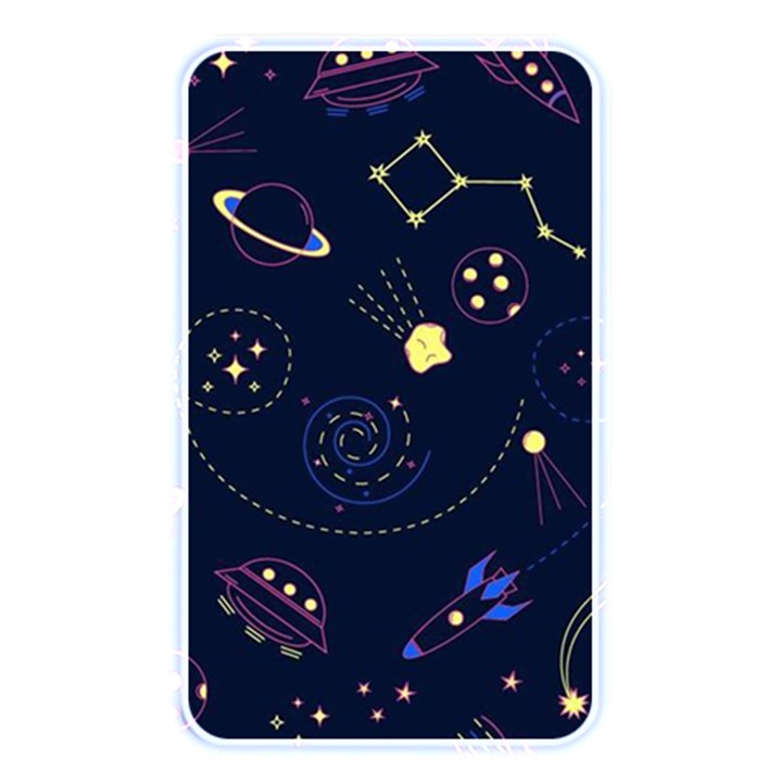 Cartoon-space-seamless-pattern-vectors Memory Card Reader (Rectangular)