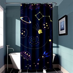 Cartoon-space-seamless-pattern-vectors Shower Curtain 36  X 72  (stall)  by Jancukart