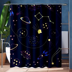 Cartoon-space-seamless-pattern-vectors Shower Curtain 60  X 72  (medium) 