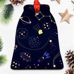 Cartoon-space-seamless-pattern-vectors Ornament (bell)