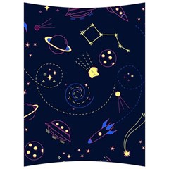 Cartoon-space-seamless-pattern-vectors Back Support Cushion by Jancukart